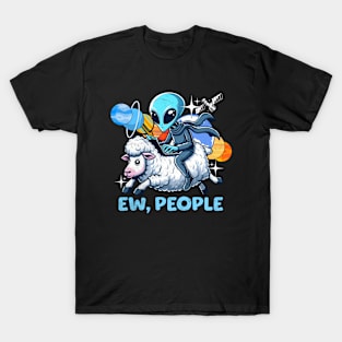 Alien Riding a Sheep T-Shirt